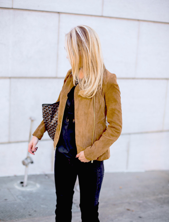 SUEDE JACKET | Krystal Schlegel