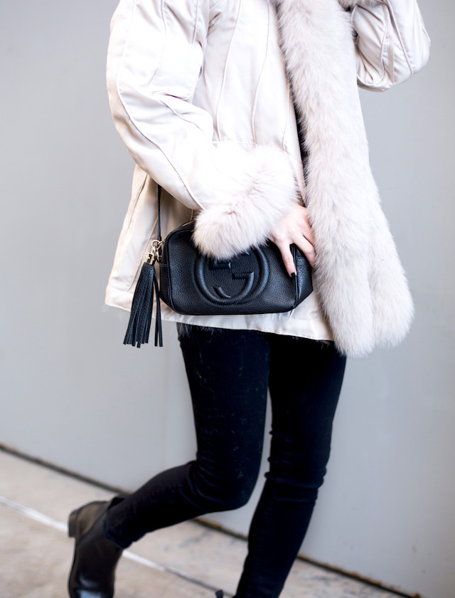 White Fur Coat | Krystal Schlegel