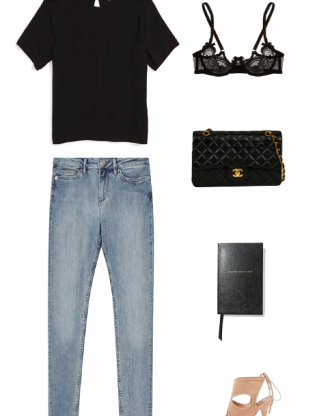 BLACK TEE AND JEANS | Krystal Schlegel