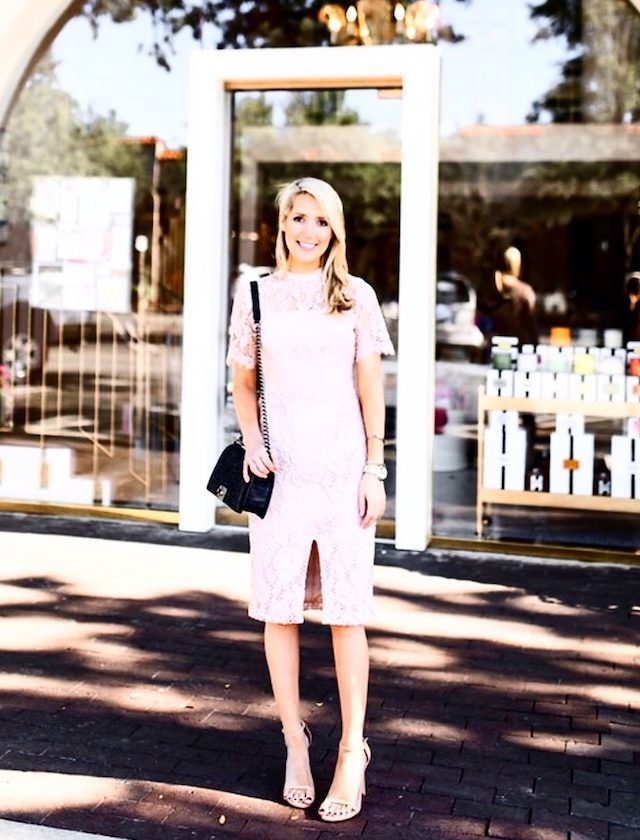 BLUSH LACE DRESS | Krystal Schlegel