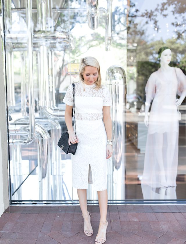 WHITE LACE DRESS | Krystal Schlegel
