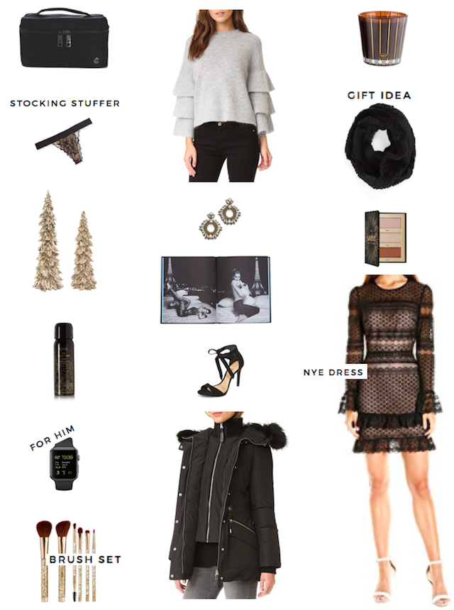 New Years Eve holiday finds: a nye dress, stocking stuffers and more