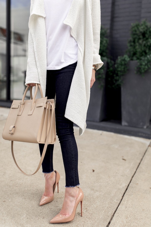 Cozy cardigan under $100 that can transitions into Spring