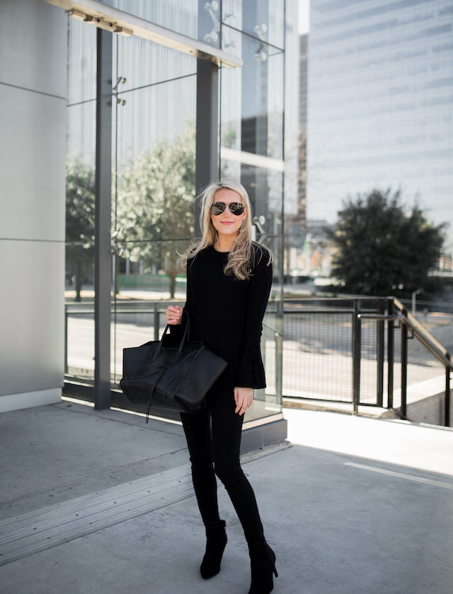 UNDER $70: FLARE SLEEVE SWEATER | Krystal Schlegel