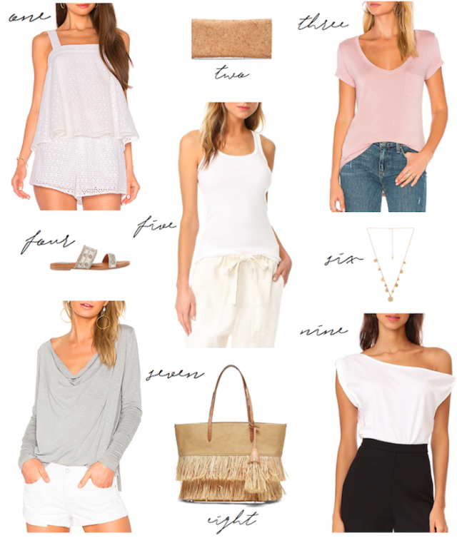 Simple white tank, travel bags and more under $100.