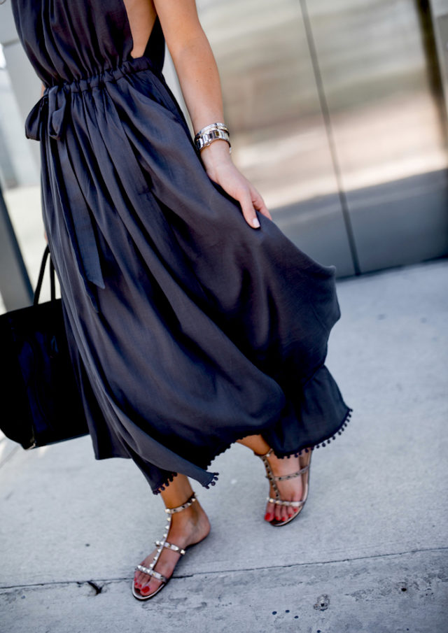 Midi Dress: Free people Spring Love Midi Dress in Carbon