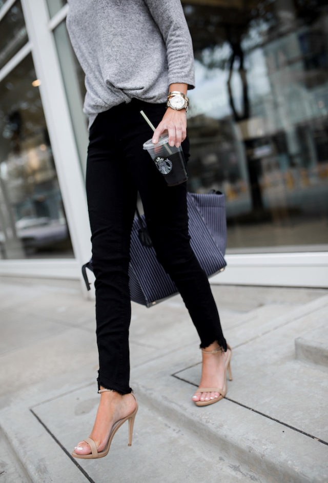 Nordstrom sweater and jeans - comfortable basics for Fall