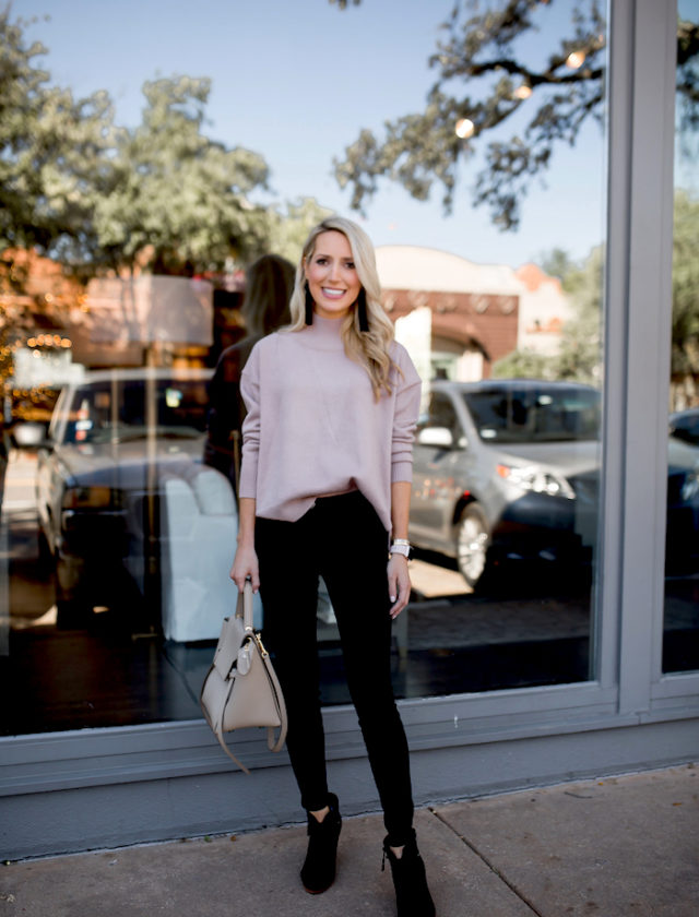 SPLIT BACK TURTLENECK UNDER $100 | Krystal Schlegel