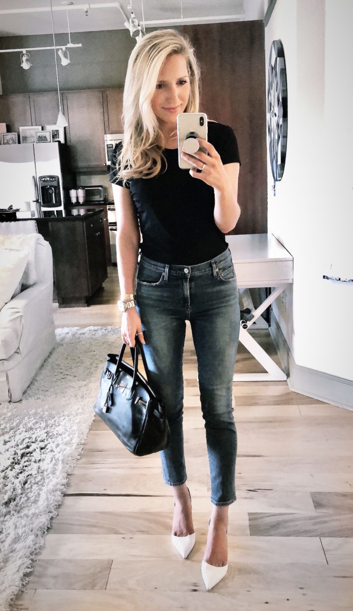 Collaborations - weekend notes - jeans and heels outfit