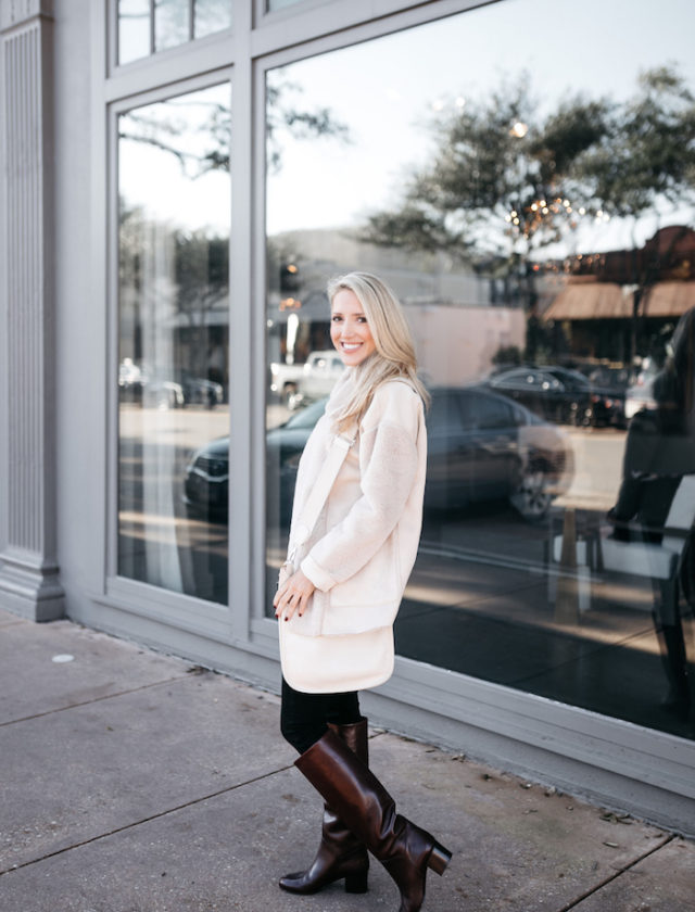 HOW TO STYLE A FAUX SHEARLING COAT | Krystal Schlegel