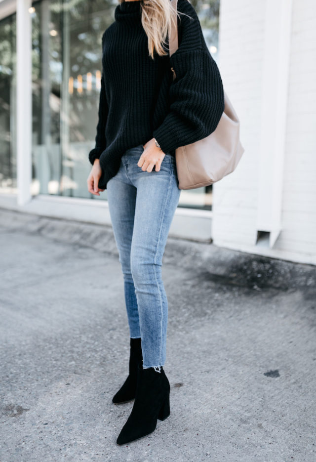 Black Friday deals 2018 - black booties and jeans outfits