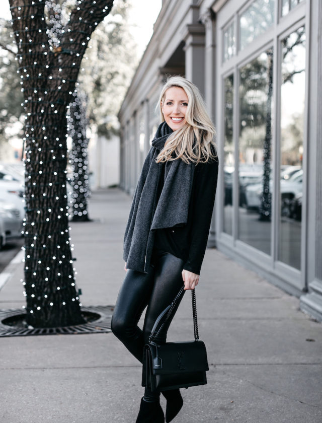 Favorite Faux leather leggings | Krystal Schlegel