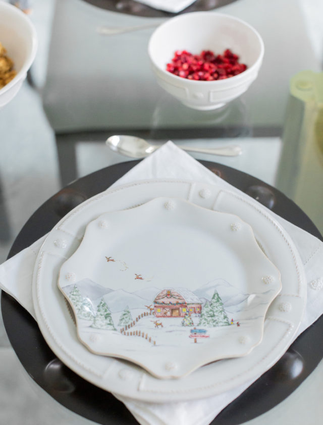 Christmas table setting | Krystal Schlegel