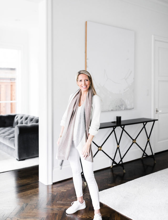 How to style white sneakers | Krystal Schlegel