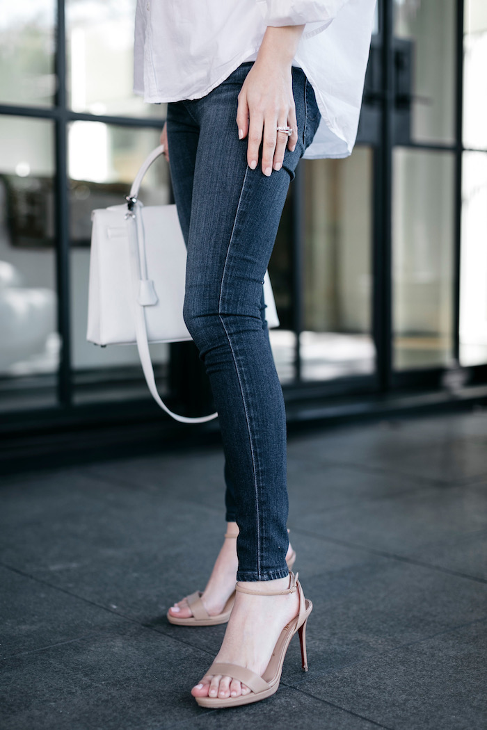 jeans and heels