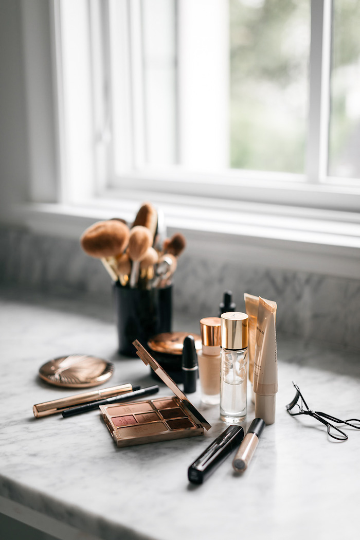 bronzed summer makeup routine