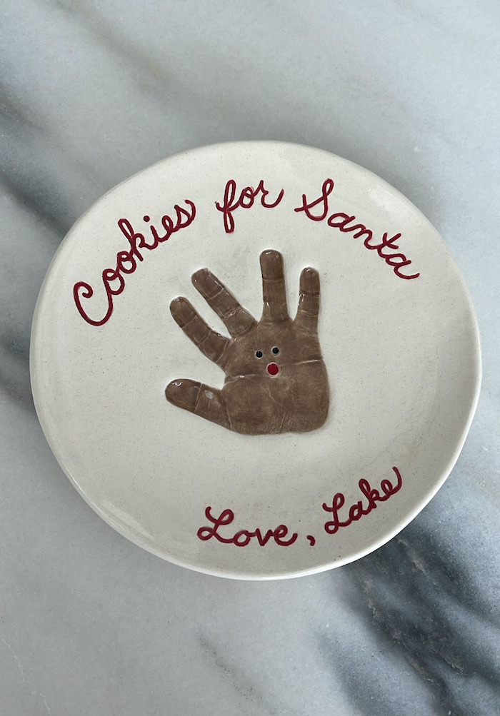 cookies for santa plate by pint sized print