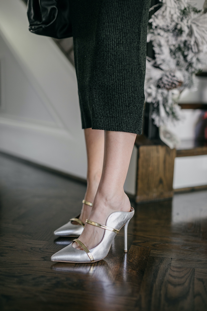 malone souliers silver heels