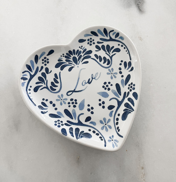 valentines gift ideas for him & her - juliska love plate