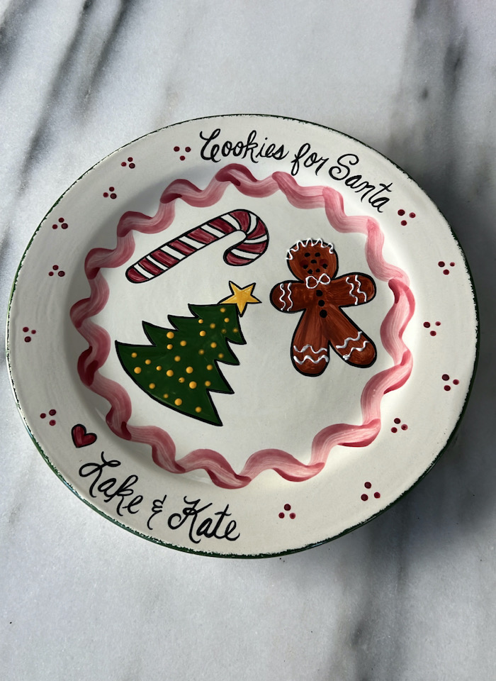 cookies for santa plate - christmas gifts for littles